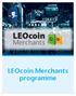 LEOcoin Merchants programme