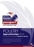 POULTRY. Apprenticeships New Apprenticeship Standards: A guide for industry