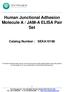 Human Junctional Adhesion Molecule A / JAM-A ELISA Pair Set