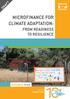 MICROFINANCE FOR CLIMATE ADAPTATION: