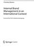 Christina Ravens. Internal Brand. Management in an. International Context. Foreword by Prof. Dr. Manfred Kirchgeorg. 4^ Springer Gabler