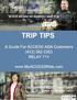 ADA TRIP TIPS TABLE OF CONTENTS