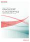 EXECUTIVE STRATEGY SERIES. ORACLE ERP CLOUD SERVICE Back-Office Solutions that Keep You in Front