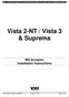 Vista 2-NT / Vista 3 & Suprema