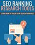 SEO Ranking Research Tools