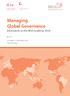 Managing Global Governance Information on the MGG Academy August 11 December 2019 Bonn, Germany