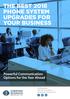 THE BEST 2018 PHONE SYSTEM UPGRADES FOR YOUR BUSINESS