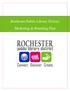 Rochester Public Library District Marketing & Branding Plan