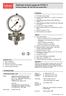 Diaphragm pressure gauge per EN 837-3,