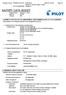 SAFETY DATA SHEET Date of Issue: January 1, 2013 SDS No.: SI-064 Version: 003