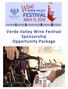 lorem ipsum Verde Valley Wine Festival Sponsorship Opportunity Package