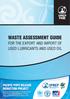 WASTE ASSESSMENT GUIDE FOR THE EXPORT AND IMPORT OF USED LUBRICANTS AND USED OIL