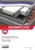 WARMFLOOR. Installation Guide.