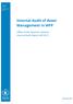 Internal Audit of Asset Management in WFP. Office of the Inspector General Internal Audit Report AR/18/12