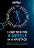 HOW TO FIND A NEEDLE IN A HAYSTACK INTELLIGENT INFORMATION MANAGEMENT