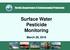 Surface Water Pesticide Monitoring. March 29, 2016
