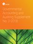Governmental Accounting and Auditing Supplement No