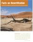 Facts on Desertification A Summary of the Millennium Ecosystem Assessment Desertification Synthesis