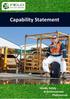 Capability Statement. Health, Safety & Environmental Professionals
