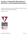 Analysis of Disability Management Practices in the Construction Sector