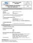 SAFETY DATA SHEET Revised edition no : 1 SDS/MSDS Date : 9 / 7 / 2013