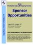 Sponsor. Opportunities EQUALS HIGH VISIBILITY Florida Surveying & Mapping Society. August 15 th August 18 th 63 rd Annual Conference