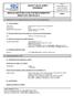 SAFETY DATA SHEET Revised edition no : 0 SDS/MSDS Date : 15 / 9 / 2012