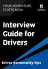 Interview Guide for Drivers