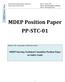 MDEP Position Paper PP-STC-01
