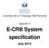 E-CRB System specification