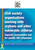 Civil society organisations working with orphans and other vulnerable children