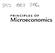 PRINCIPLES OF. Microeconomics