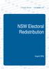 NSW Electoral Redistribution