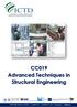 CC019 Advanced Techniques in Structural Engineering