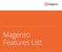 Magento Features List