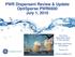 PWR Dispersant Review & Update OptiSperse PWR6600 July 1, 2010