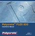 Polycrete FLEX 850 Installation Manual. Version: 1.0 Revision: 1.3 Date: