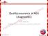 Quality assurance in NGS (diagnostics)