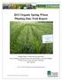 2012 Organic Spring Wheat Planting Date Trial Report