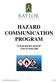HAZARD COMMUNICATION PROGRAM YOUR-RIGHT-KNOW CFR