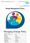 Managing Change Policy