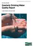 Quarterly Drinking Water Quality Report 1 April 2018 to 30 June 2018 FOR PUBLIC RELEASE