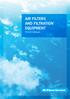 AIR FILTERS AND FILTRATION EQUIPMENT. Product catalogue