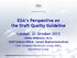 EGA s Perspective on the Draft Quality Guideline