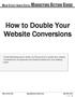 How to Double Your Website Conversions