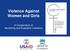 Violence Against Women and Girls. A Compendium of Monitoring and Evaluation Indicators