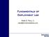 Fundamentals of Employment Law. Wade B. Perry, Jr.