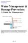 Water Management & Damage Prevention: A Guide for Homeowners
