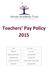 Teachers Pay Policy 2015