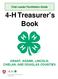Club Leader Facilitation Guide. 4-H Treasurer s Book GRANT, ADAMS, LINCOLN, CHELAN, AND DOUGLAS COUNTIES